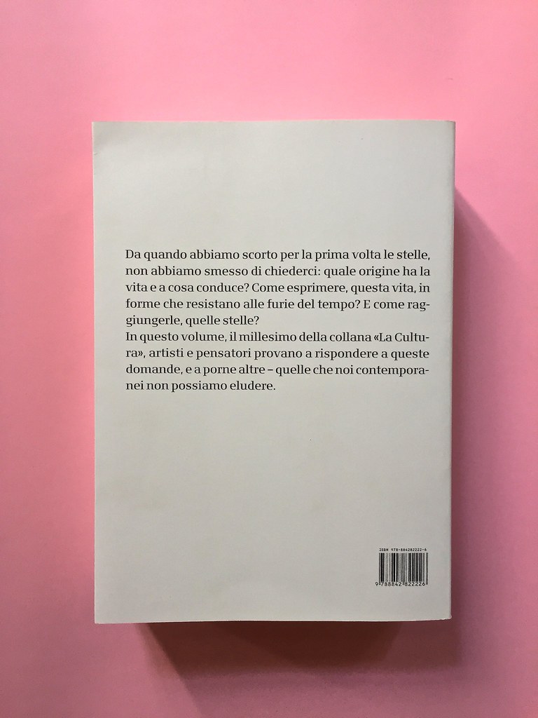 La Cultura, il Saggiatore, Milano 2016. Quarta di copertina (part.), 1