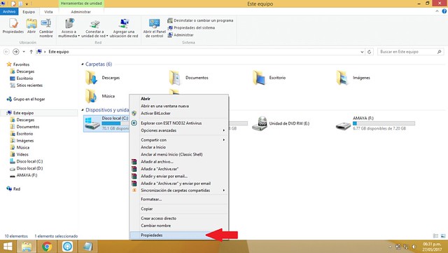Escanear, comprobar y reparar disco duro en Windows