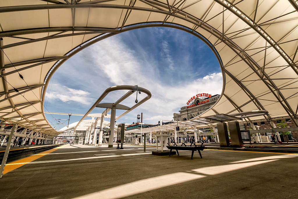 Obligatory shot (for all Denver photographers) of new arrival/departure platform at Union Station