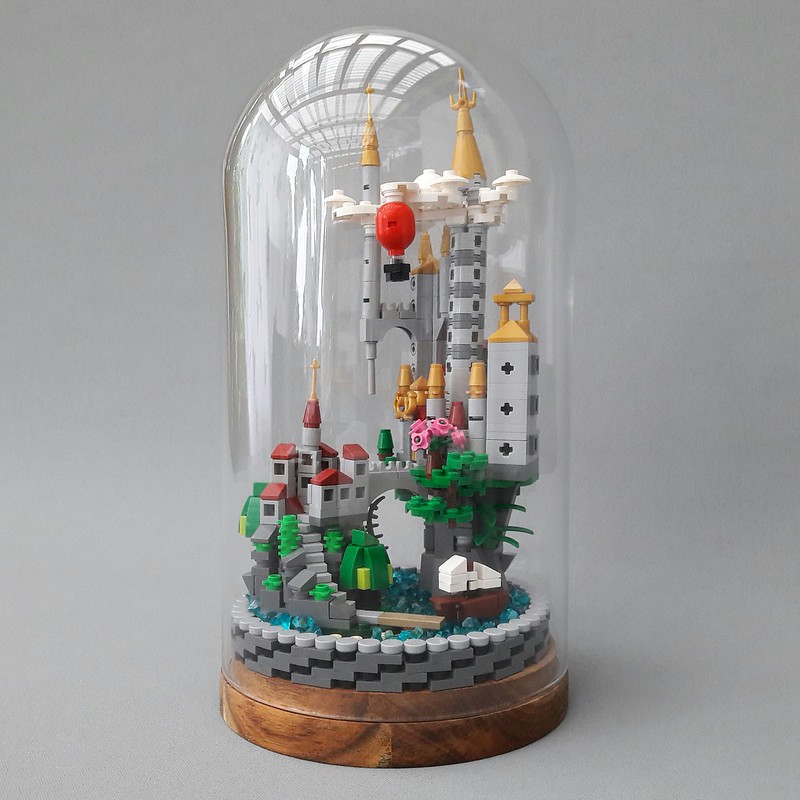 lunge Følg os udgifterne Micro Scale Castle in a Glass Dome - BrickNerd - All things LEGO and the  LEGO fan community