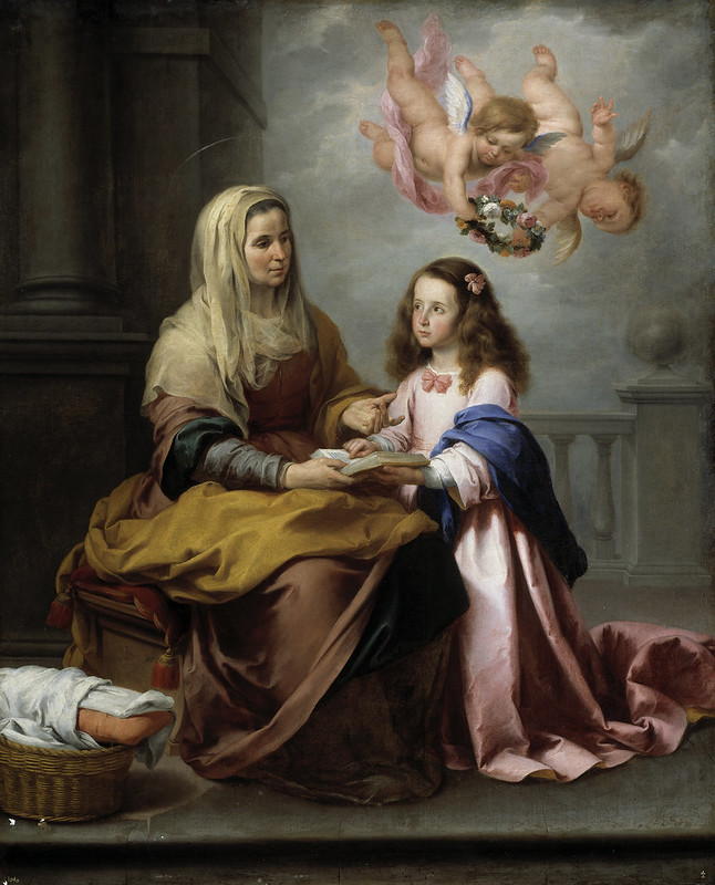 Bartolomé Esteban Murillo - Educazione della Vergine (c.1655)