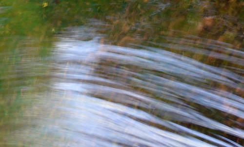 Blurred water movement at the Falls in Brecon Beacons Park in Wales