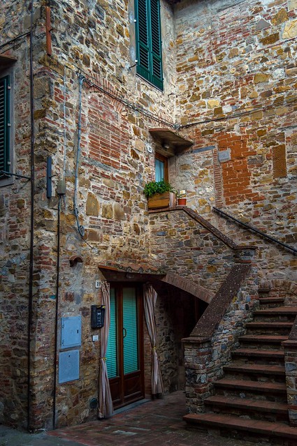 back street stairway. From San Donato In Poggio in Pictures: The Beauty of Tuscany