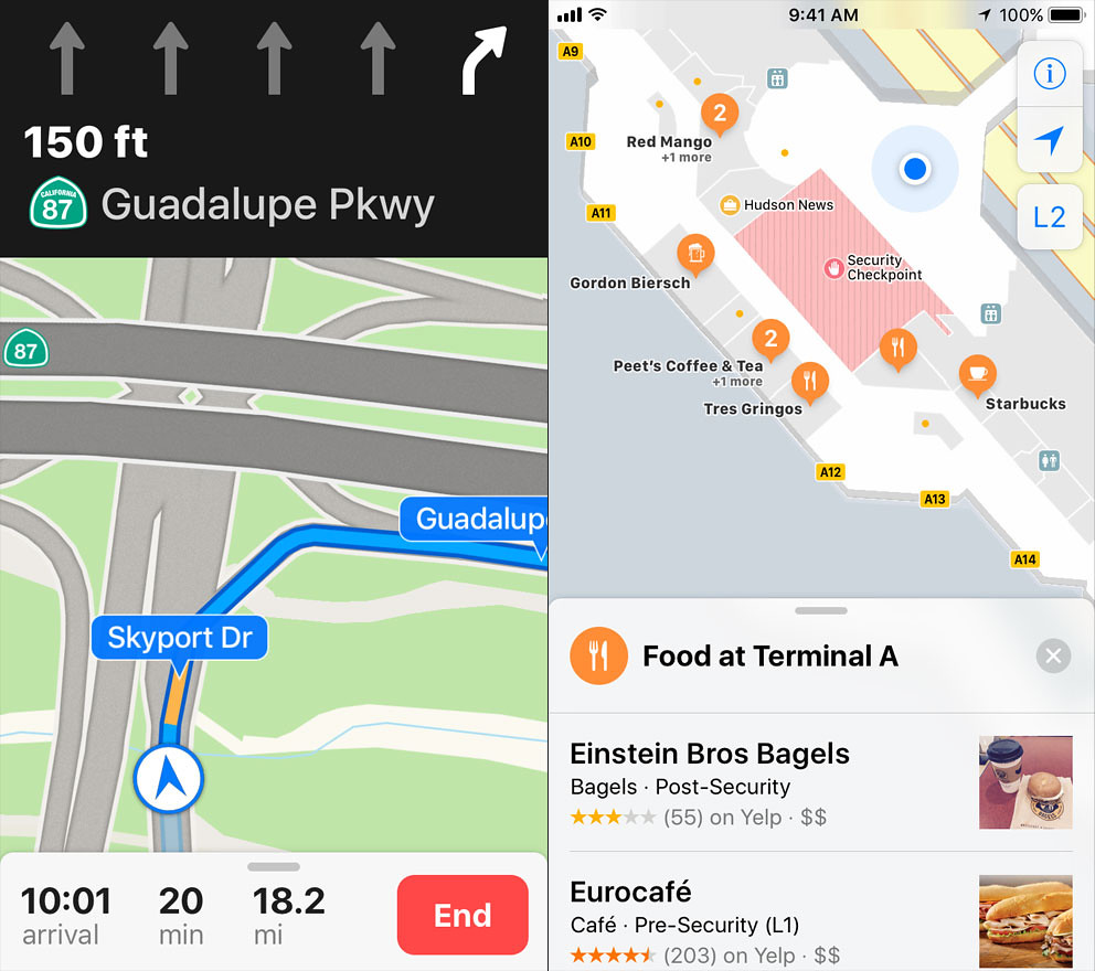 Maps iOS 11 iPhone 2x