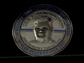 Challenge coin for Officer Newbill2