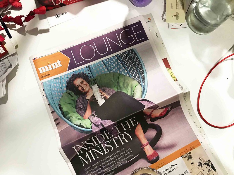 City Notice - Mint Lounge Newspaper on The Delhi Walla's Role in the Cover of Arundhati Roy's Novel 'The Ministry of Utmost Happiness'