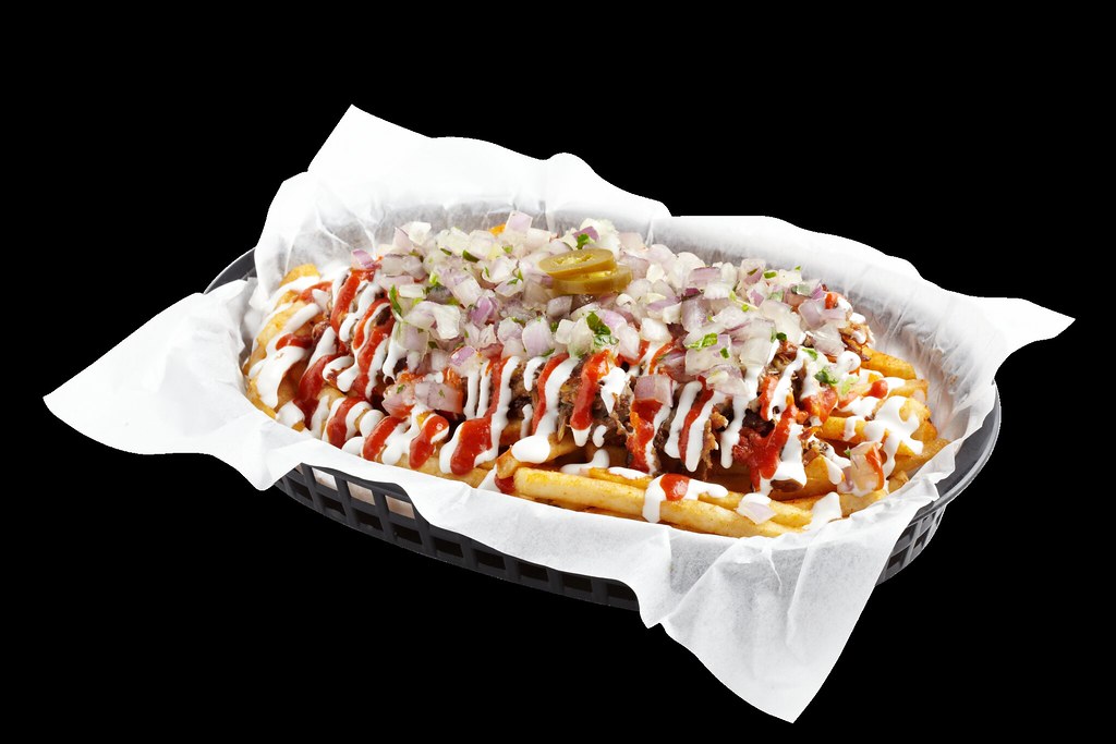 Vatos Express - kimchi carnitas fries