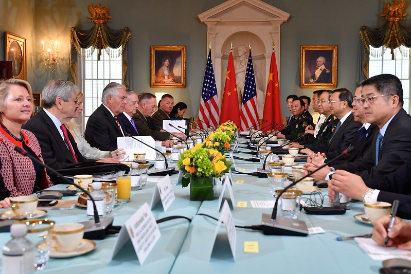 Secretaries Tillerson and Mattis Host the U.S.-China Diplomatic and Security Dialogue With Chinese State Councilor Yang and General Fang in Washington