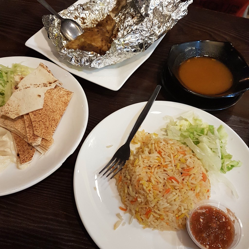 Hummus$6.90 & Chicken Haneeth Kabsa Rice $15.90  @ Oregi Restaurant SS 15