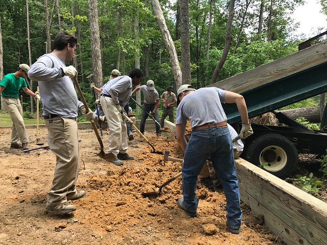 Work can be difficult but it is also extremely rewarding for crewmembers to see the work they have completed . Virginia State Parks Youth Corps