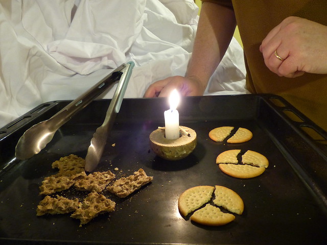 Burning food activity from chapter 6 of Messy Church Does Science