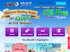 Bingo Spirit Lobby