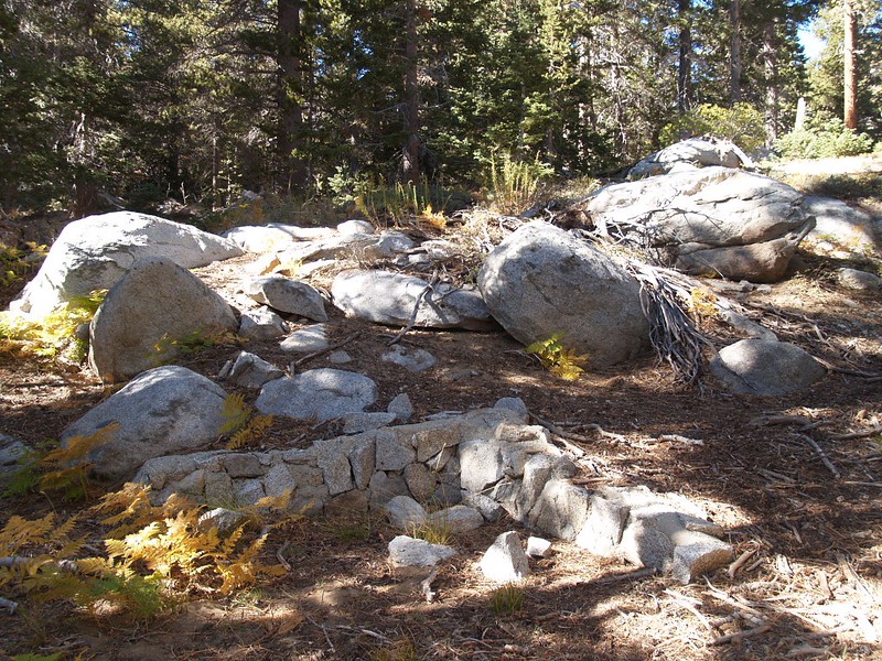 Stonework from the original Tamarack Campground made by the CCC