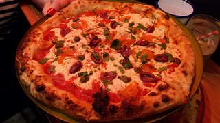 Puttanesca Pizza at Red Sparrow Pizza
