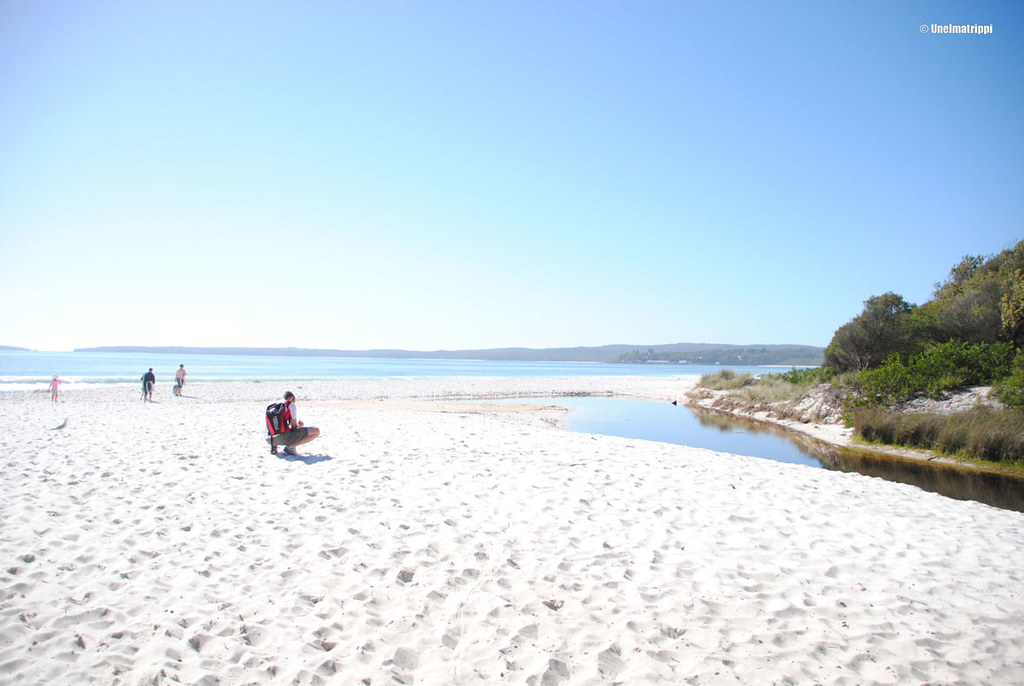 Hyams Beachin hiekka Australiassa on valkoistakin valkoisempaa