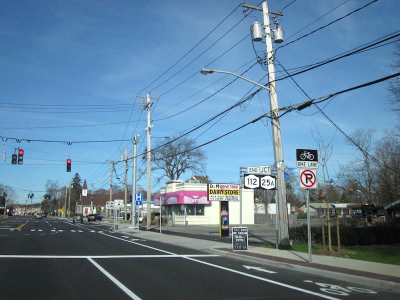 New York State Route 112 in Port Jefferson Station