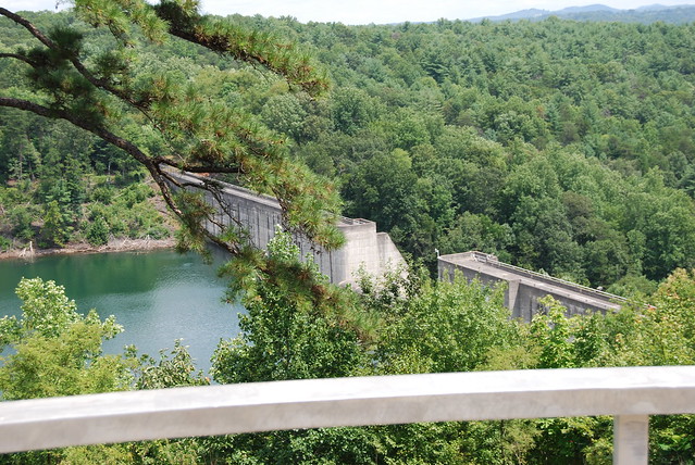 Philpott Lake Dam and Visitor Center makes for a lovely picnic location from Fairy Stone State Park, Va