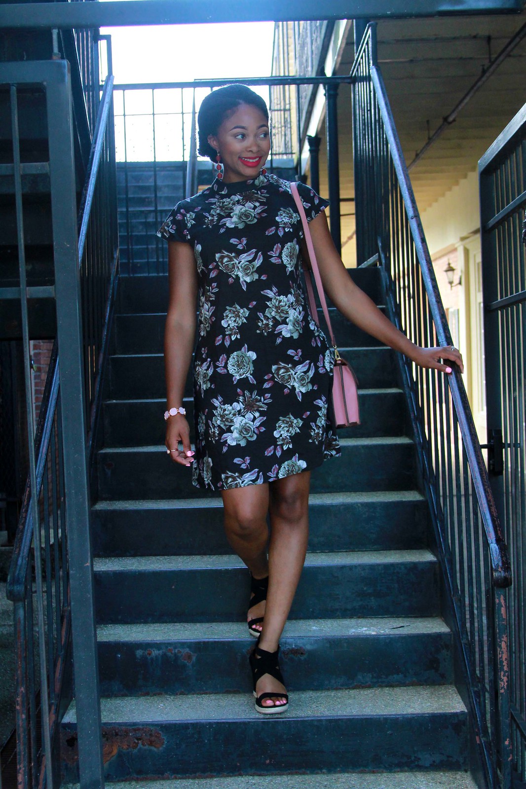 how to wear a floral dress