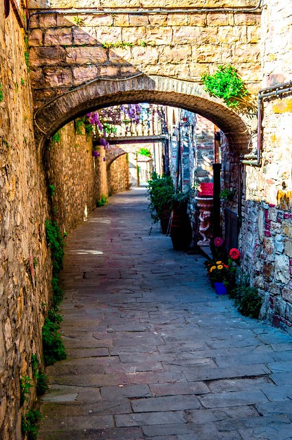 Archways in back streets. From San Donato In Poggio in Pictures: The Beauty of Tuscany
