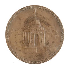 Gettysburg Monument Dedication Medal reverse