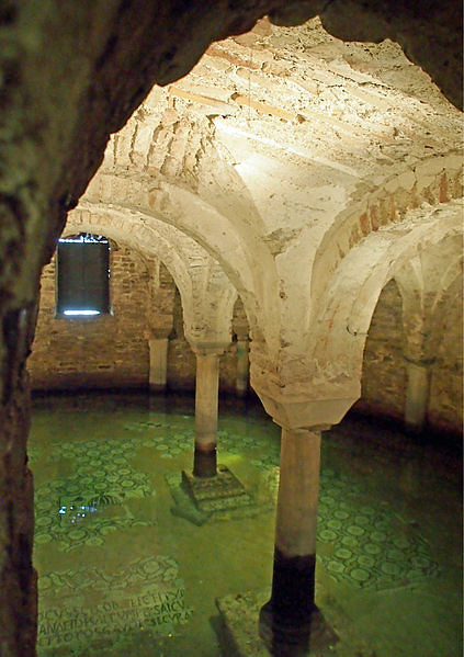 Flooded Crypt at the Basilica de San Francesco. From Unusual things to see and do in Ravenna