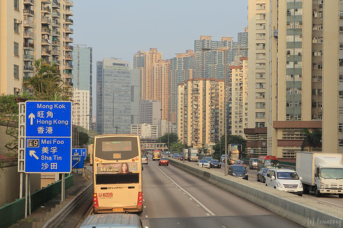 way to Tsim Sha Tsui via Sham Shui Po by Cityflyer A20