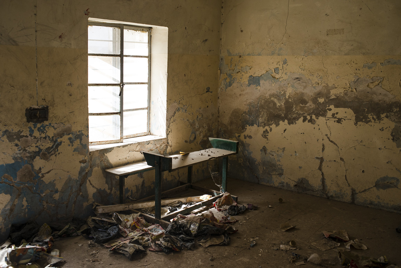09 A view of the old, disused classrooms at the Gogjali School, before eastern Mosul was liberated. | by trust.org