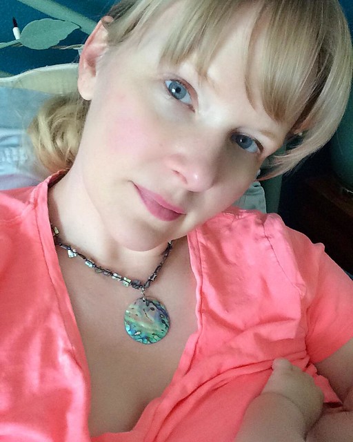 Breastfeeding selfie. Belfie?