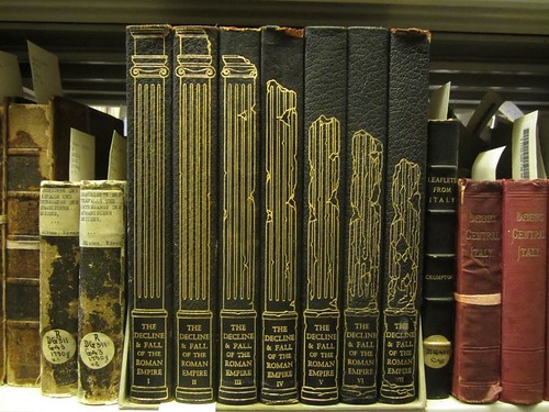 The decline and Fall book spines
