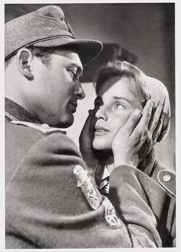 Maria Schell and Carl Möhner in Die letzte Brücke (1954)