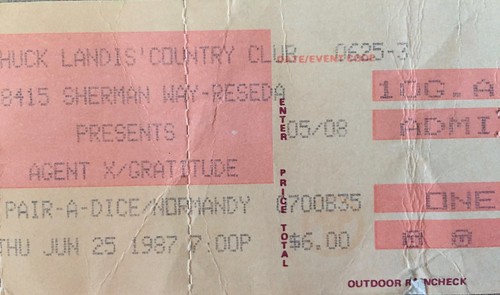1987 Concert Stubs