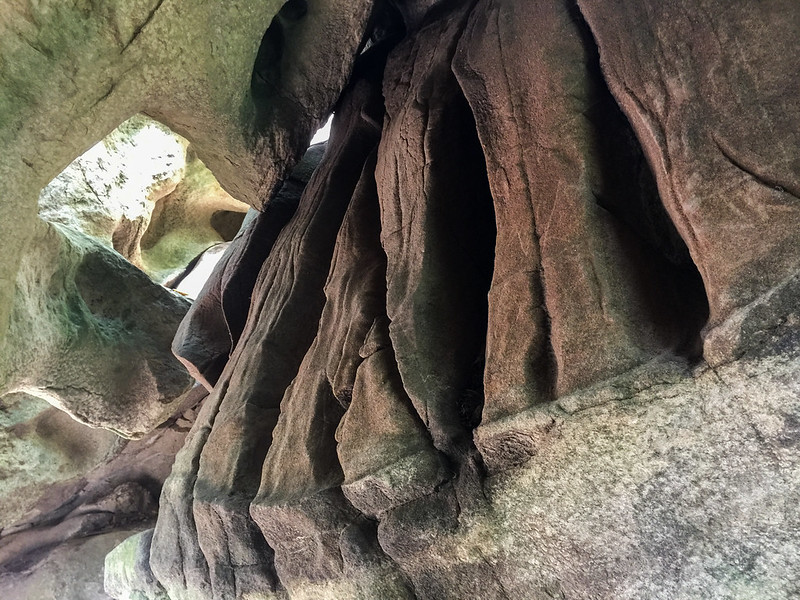 Tafoni Ribs Inside a Sandstone Cave