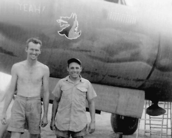 Ground Crew Members with B-26 YEAH!