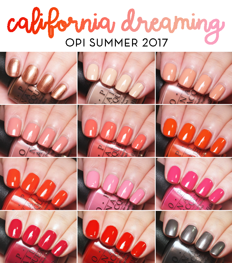OPI California Dreaming collage pin