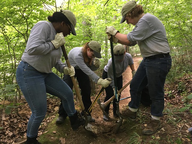 While in the park, the crew will work on various projects such as trail maintenance, construction of new park facilities, and park beautification. Virginia State Parks Youth Corps