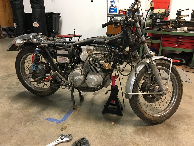 1975 CB400F with CL350 frame VIN?