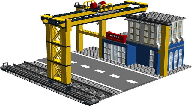 Inter-modal cargo transfer terminal (60052 + 4555 inspired MOC) - LEGO  Train Tech - Eurobricks Forums