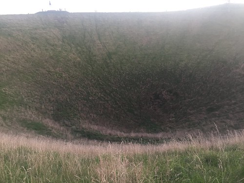 The crater at the top of Mount Eden