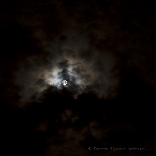 Clouds dancing in the moonlight