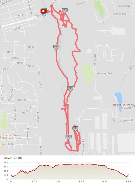 Today's awesome walk, 5.6 miles in 2:08, 13,281 steps, 538ft gain