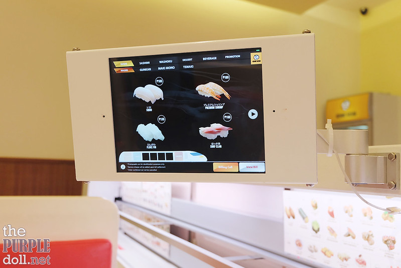 Touch-screen monitor for ordering