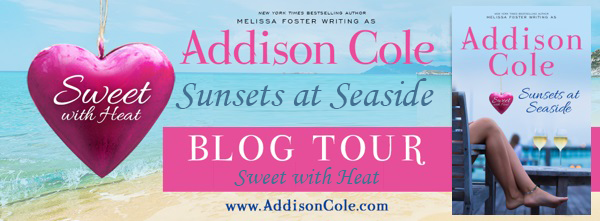 Sunsets at Seaside (Sweet with Heat: Seaside Summers #4) by Addison Cole Book Review and Giveaway on Njkinny's Blog