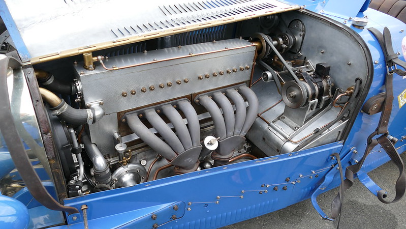 Bugatti bleue mono compresseur châssis n° PC 056 / SV 2357 35187841090_f3c3fc32fb_c
