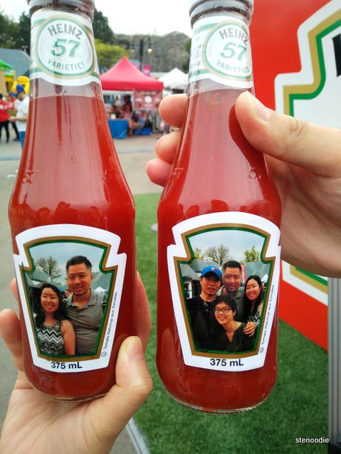 Our customized ketchup bottles