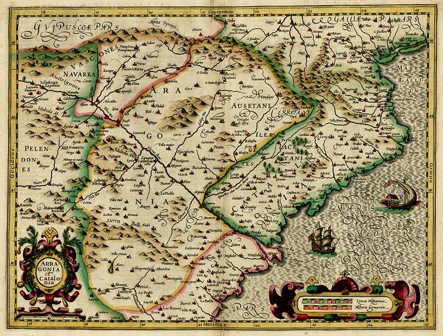 Michael Mercator - Arragonia et Catalonia (c.1606)