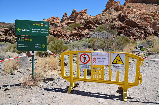 Closed path, Teide National Park, Tenerife