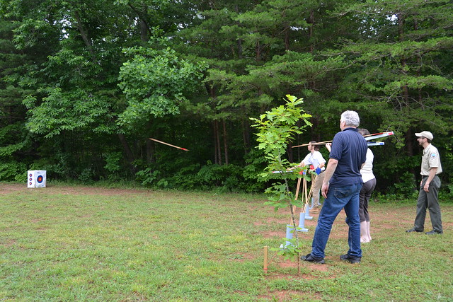 Try your hand at this ancient spear throwing Atlatl at Holliday Lake State Park, Va