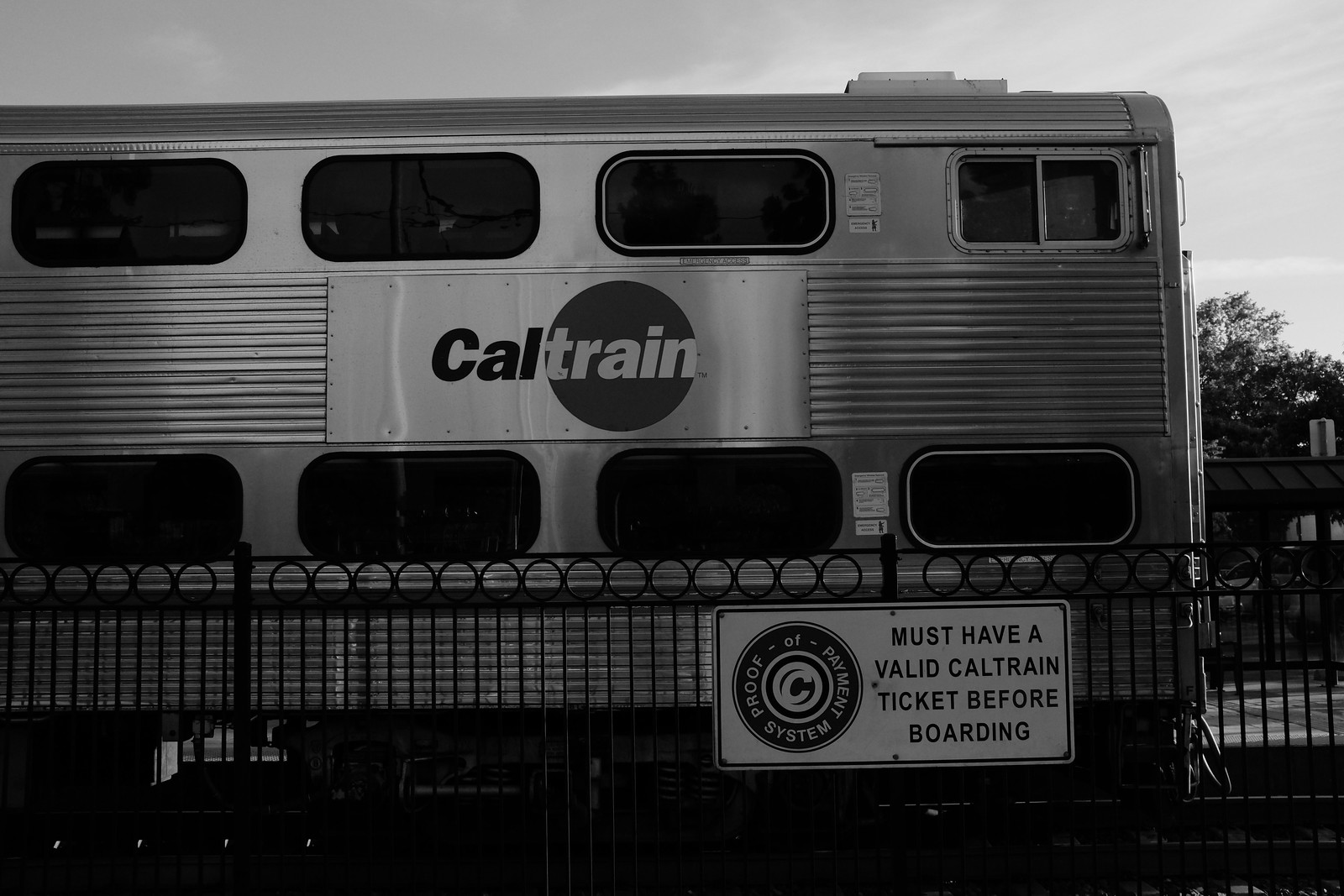 The Mountain View station of Caltrain in San Francisco by FUJIFILM X100S.