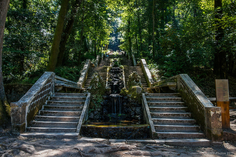 Escalinata de la Fonte Fria en Buçaco