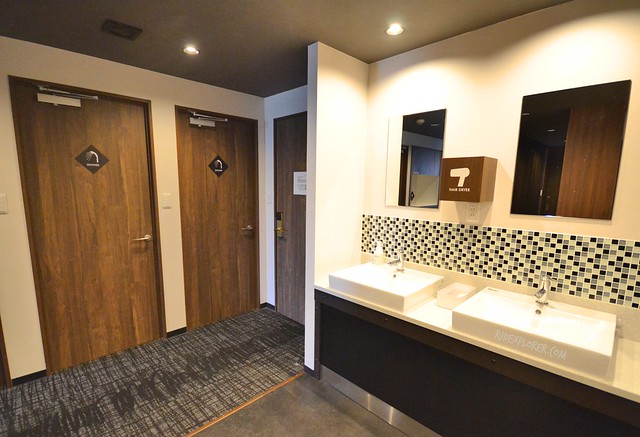 mosaic hostel kyoto toilet shower sink